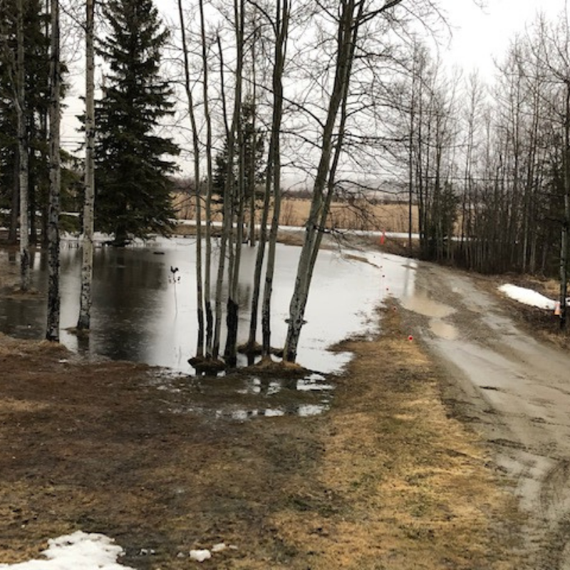 Frozen culvert