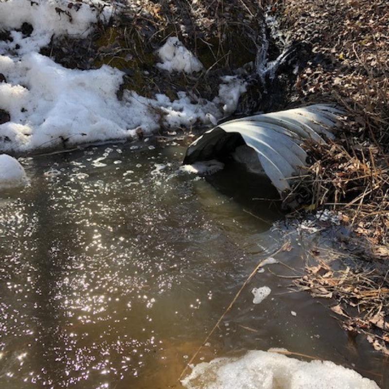 Culvert thawed